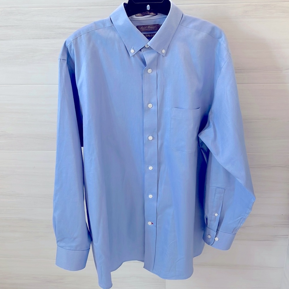 Daniel Cremieux Signature Collection Lng Slve But Dn-SZ  LG-200’s 2 Ply Cotton!
